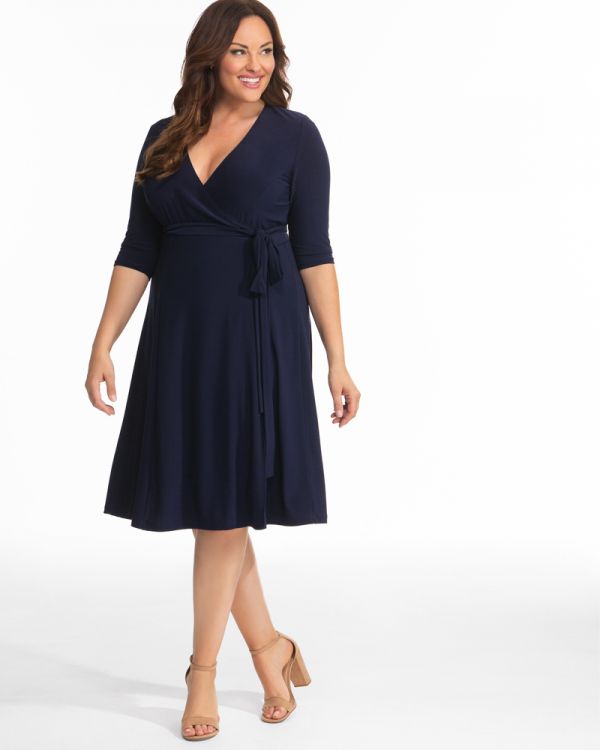 Essential Plus Size Wrap Dress