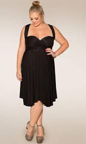 black plus size wrap dresses