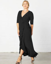 Maritime Maxi Dress in Black Noir