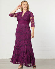 Screen Siren Lace Gown in Amethyst