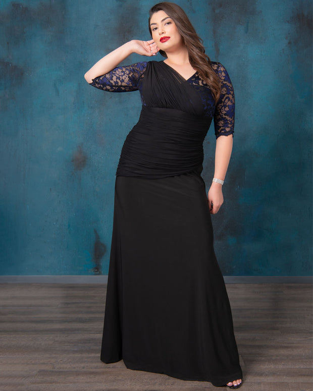 Soiree Evening Gown in Violet Noir