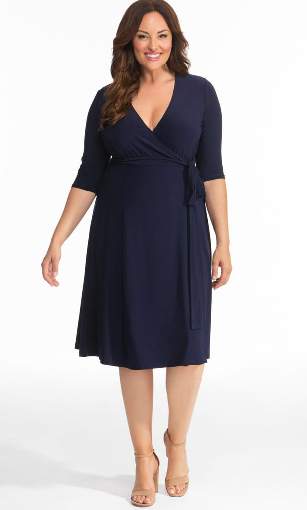 Essential Plus Size Wrap Dress