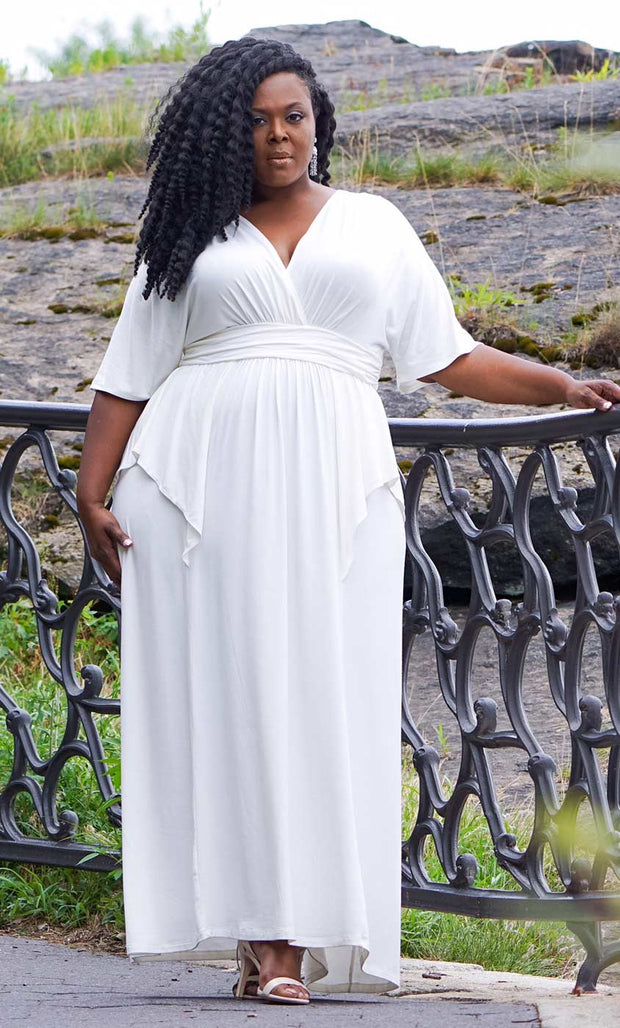 Indie Flair Maxi Dress in Ivory