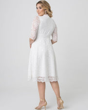 Bella Lace Dress in Ivory