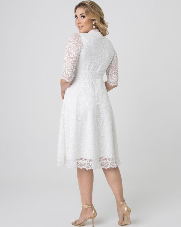 Bella Lace Dress in Ivory