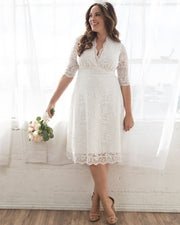 Bella Lace Dress in Ivory