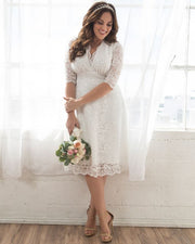 Bella Lace Dress in Ivory